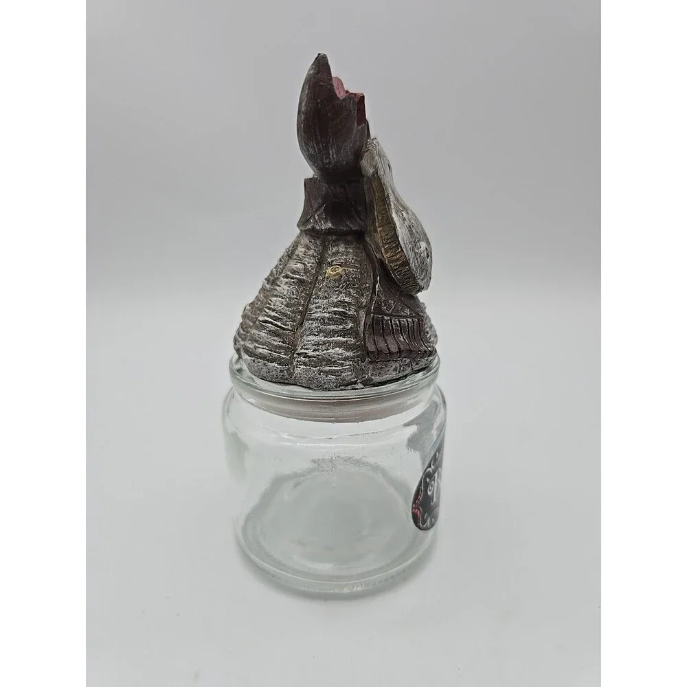 Vintage Holiday Reindeer Believe Candy Jar Christmas Decor